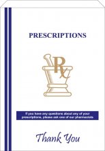 Pharmacy Prescription Bags White 7" x 5" x 14" (12LBS) 500 per Case [With Print] - Click Image to Close